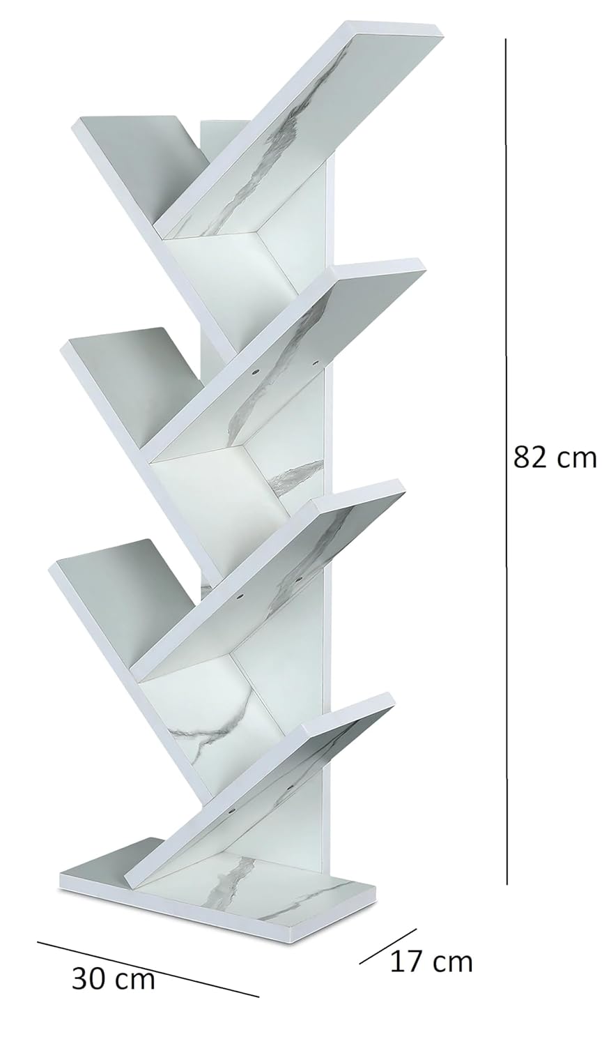 🔥TreeShelf 7™ – Wooden V-Shaped Book Rack