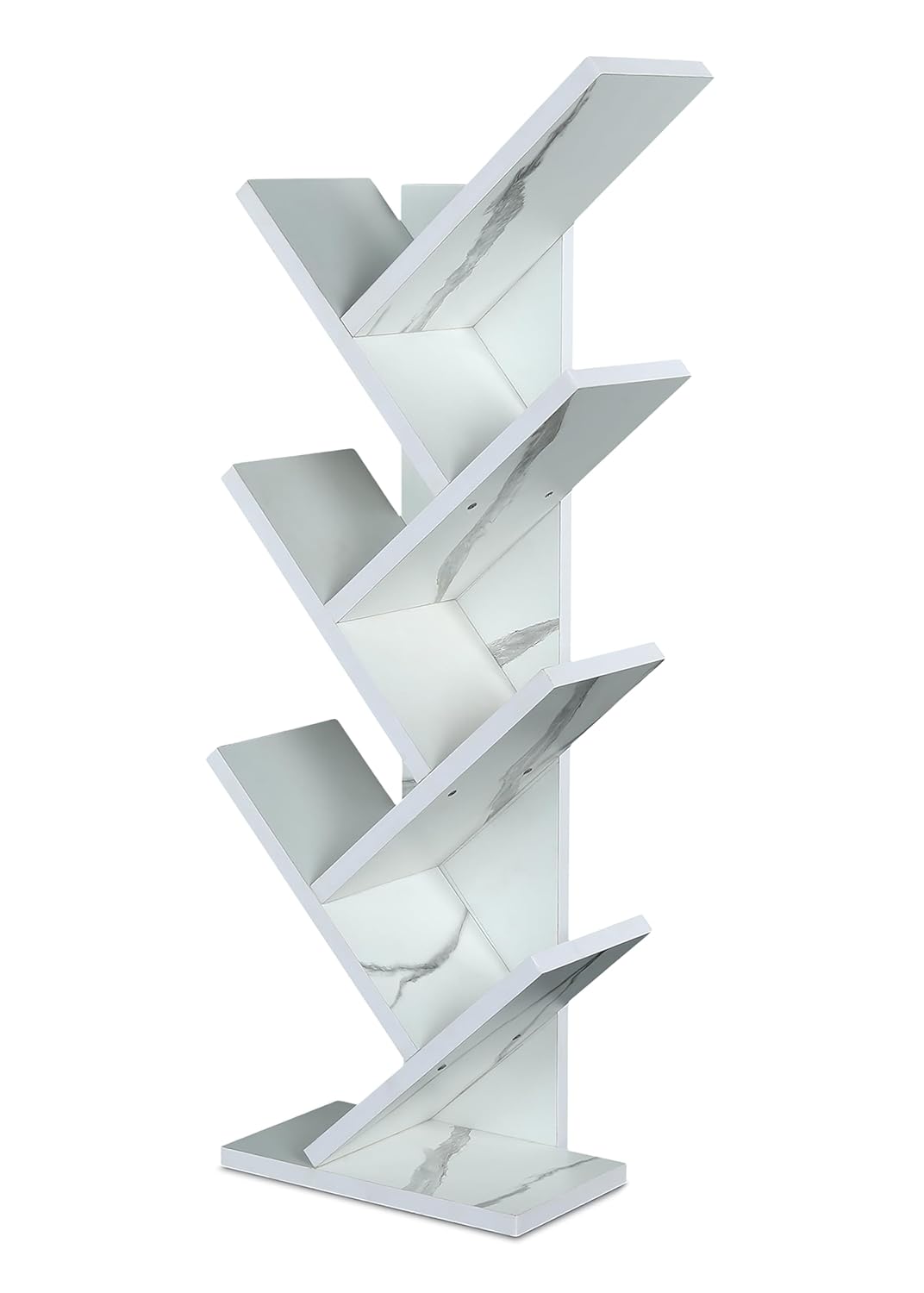 🔥TreeShelf 7™ – Wooden V-Shaped Book Rack