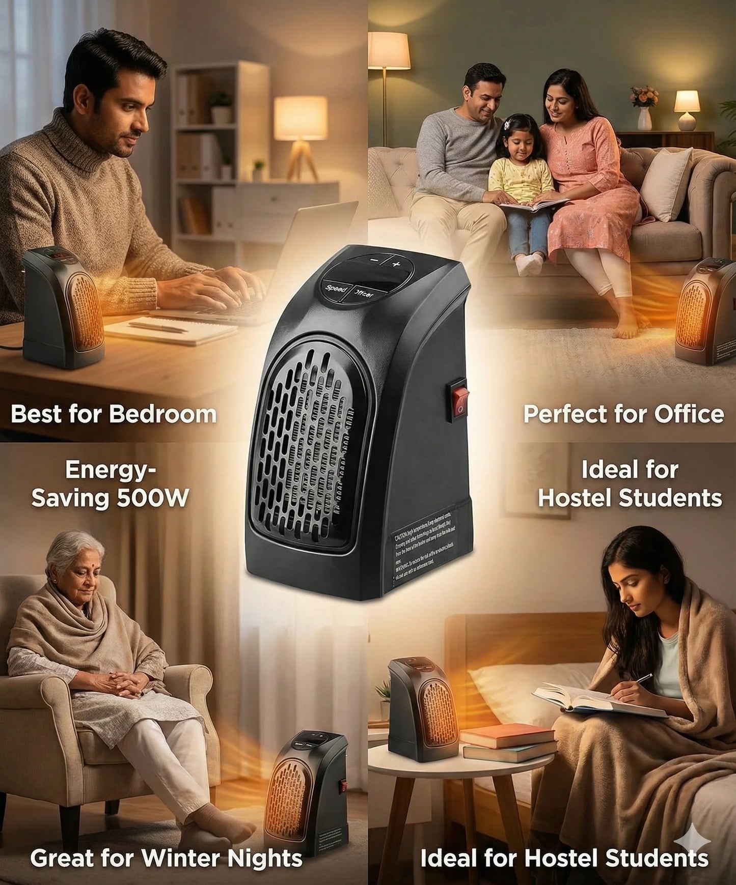 🔥 CozyHeat™ 400W Compact Room Heater