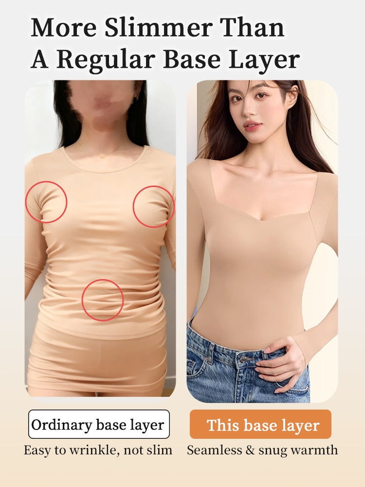 🌟 ThermaSilk™ Square Neck Padded Thermal Top | Buy 1 Get 1 FREE