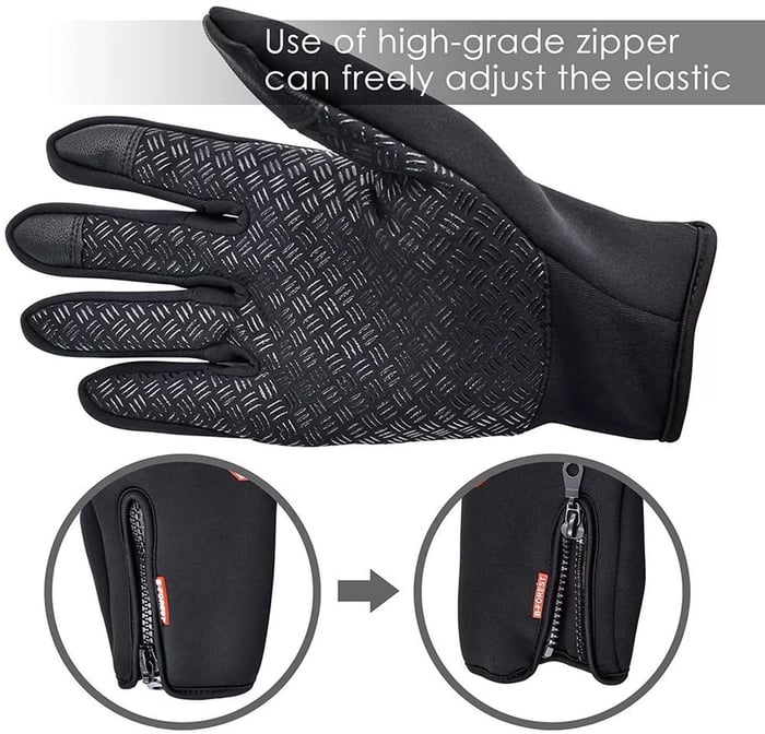 🧤 Winter Touchscreen Riding Gloves – Waterproof & Fleece Lined