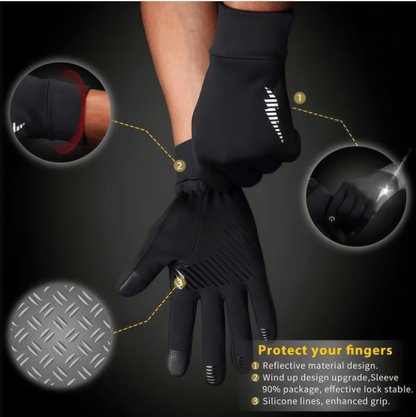 🧤 Winter Touchscreen Riding Gloves – Waterproof & Fleece Lined